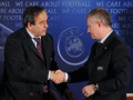 Блаттер и Платини поздравили Суркиса с переизбранием в Исполком UEFA