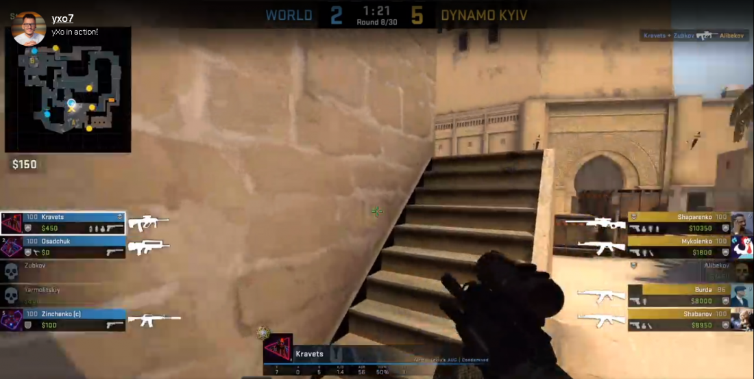 Украинские футболисты играют в CS:GO