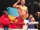 Владимир Кличко после победы над Брайантом Дженнингсом во время боя по версии IBF / WBO / WBA Чемпионата мира в супертяжелом весе, в Мэдисон-Сквер-Гарден, 25 апреля 2015 года, в Нью-Йорке.