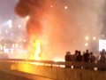 Фанаты Црвены Звезды сожгли автобус команды во время чемпионского парада