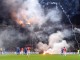 Фанаты сборной Албании устроили дымовую завесу на матче Италия - Албания