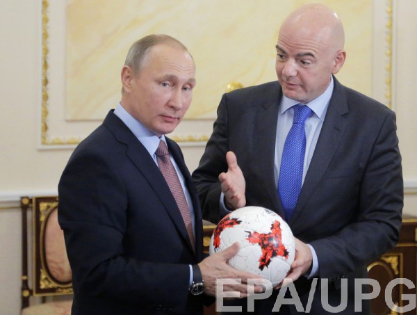 Владимир Путин и Джанни Инфантино