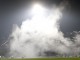 Стадион в Братиславе затянуло дымом от пиротехники