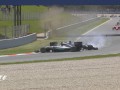 Росберг и Хэмилтон столкнулись на старте Гран-при Испании