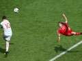 Невероятный гол через себя от Шакири в ворота сборной Польши
