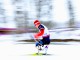 Российский спортсмен Григорий Мурыгин во время лыжной гонки на дистанции 15 км в категории "сидя"	