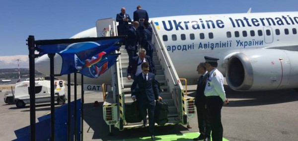 Сборная Украины прибыла во Францию на Евро-2016