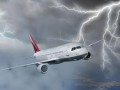В самолет Черноморца попала молния
