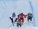 Спортсмены во время Кубка мира по ски-кроссу во французском Валь ТорАнсе