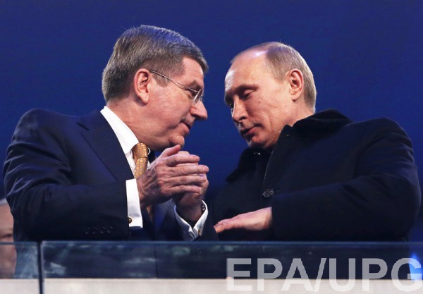 Томас Бах и Владимир Путин
