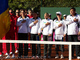 Звучит гимн Украины  / Фото sapronov-tennis.org