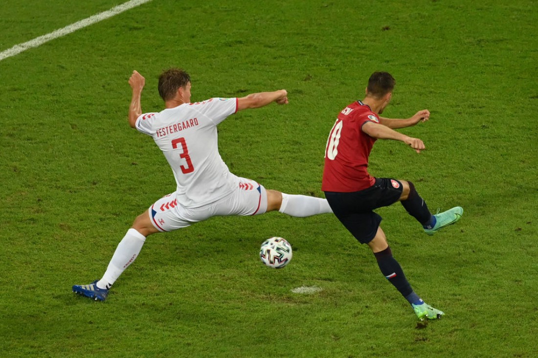 Дания обыграла Чехию в 1/4 финала Евро-2020