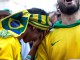 Эмоции болельщиков сборной Бразилии.