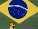  Бразильские Футбольные фанаты перед началом матча между Бразилией и Голландией за третье место в Бразилиа, Бразилия.