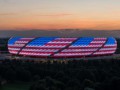 Стадион Баварии окрасился в цвета флага США
