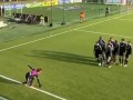 Сыграли в боулинг: Необычное празднование гола в Эстонии