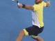 Испанский теннисист Фелисиано Лопес во время поединка против британца Энди Маррея на турнире в Абу-Даби