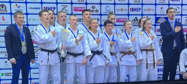 Сборная Украины по дзюдо среди кадетов завоевала золото чемпионата Европы