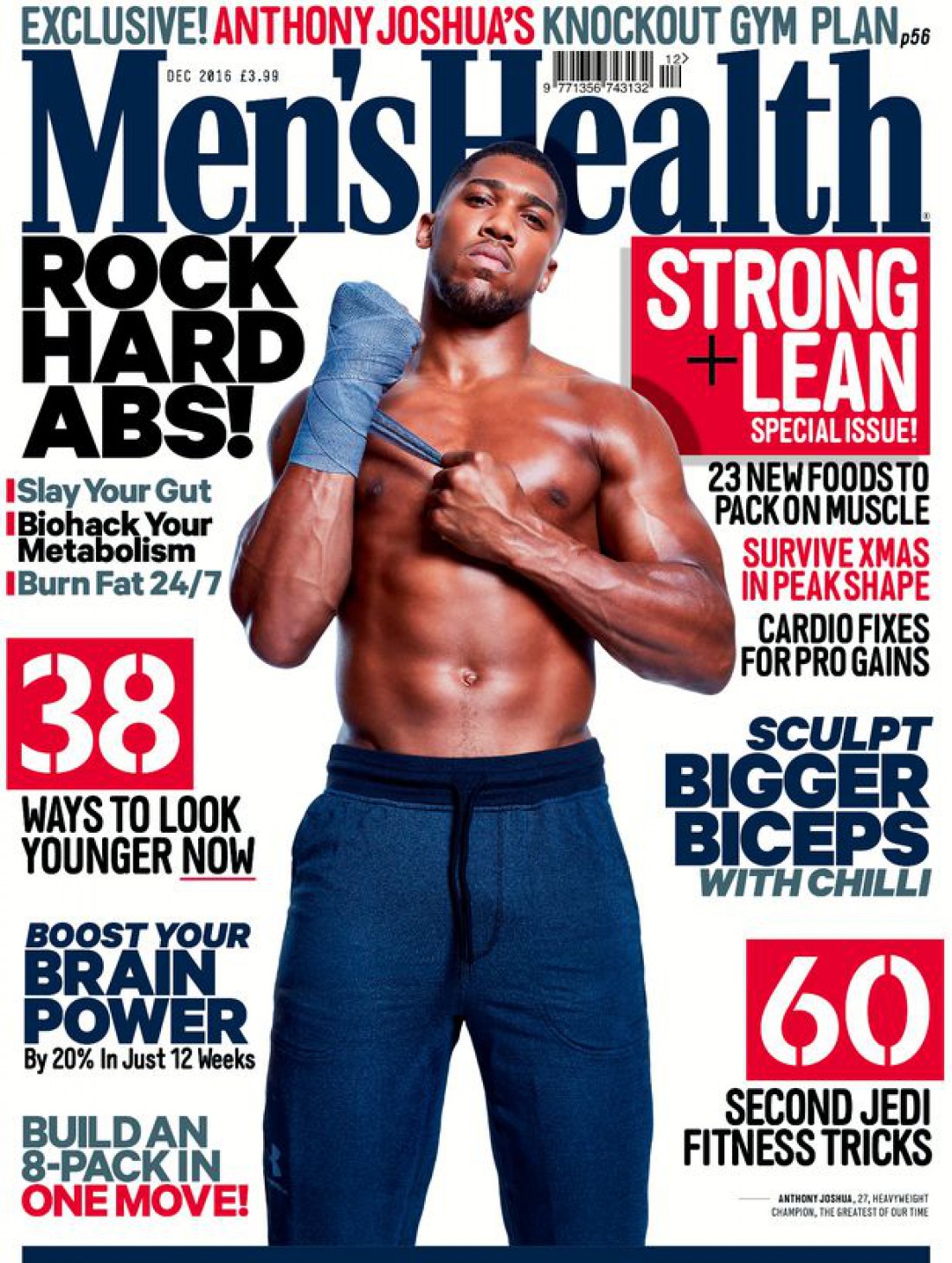 Энтони Джошуа на обложке журнала Men's Health