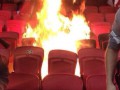 Болельщики Рубина устроили пожар на стадионе