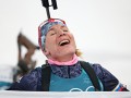 Кузьмина стала первой биатлонисткой, выигравшей золото на трех Олимпиадах подряд
