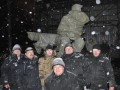 Памятник Валерию Лобановскому накрыли брезентом (ФОТО)