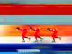 Хавард Лоренцен, Хавард Бокко и Сверре Лунде Педерсен из Норвегии во время четвертьфинала командных гонок преследования среди мужчин