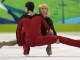 Екатерина Костенко и Роман Талан во время исполнения короткой программы на Олимпиаде-2010 в Ванкувере