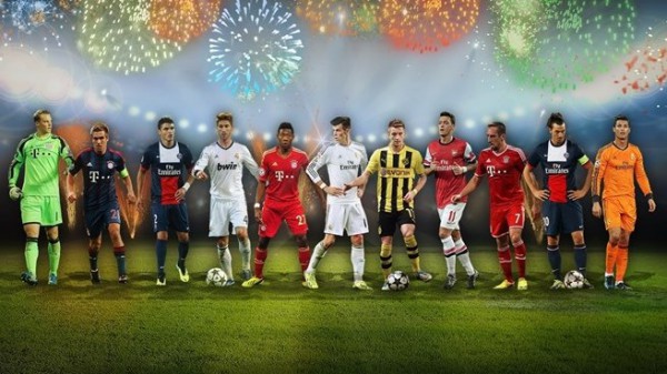 Читатели UEFA выбрали символическую сборную 2013 года