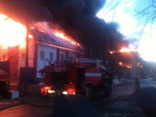 Пожар на базе Мордовии