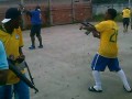 В Бразилии бандиты автоматной очередью из АК-47 отпраздновали забитый гол