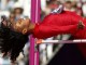 Американская прыгунья Бригетта Барретт во время выступлений на Олимпиаде в Лондоне