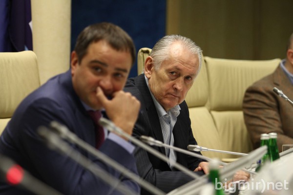 Андрей Павелко и Михаил Фоменко