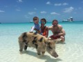 Уэйн Руни отдыхает на Багамах и фотографируется со свиньей
