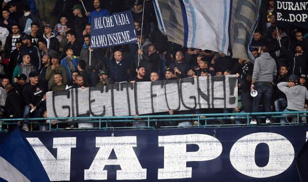 Фанатов Наполи не пустят на матч с Брюгге в Лиге Европы