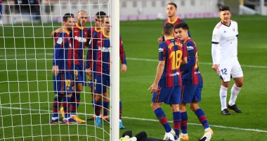 Барселона - Осасуна 4:0 видео голов и обзор матча чемпионата Испании