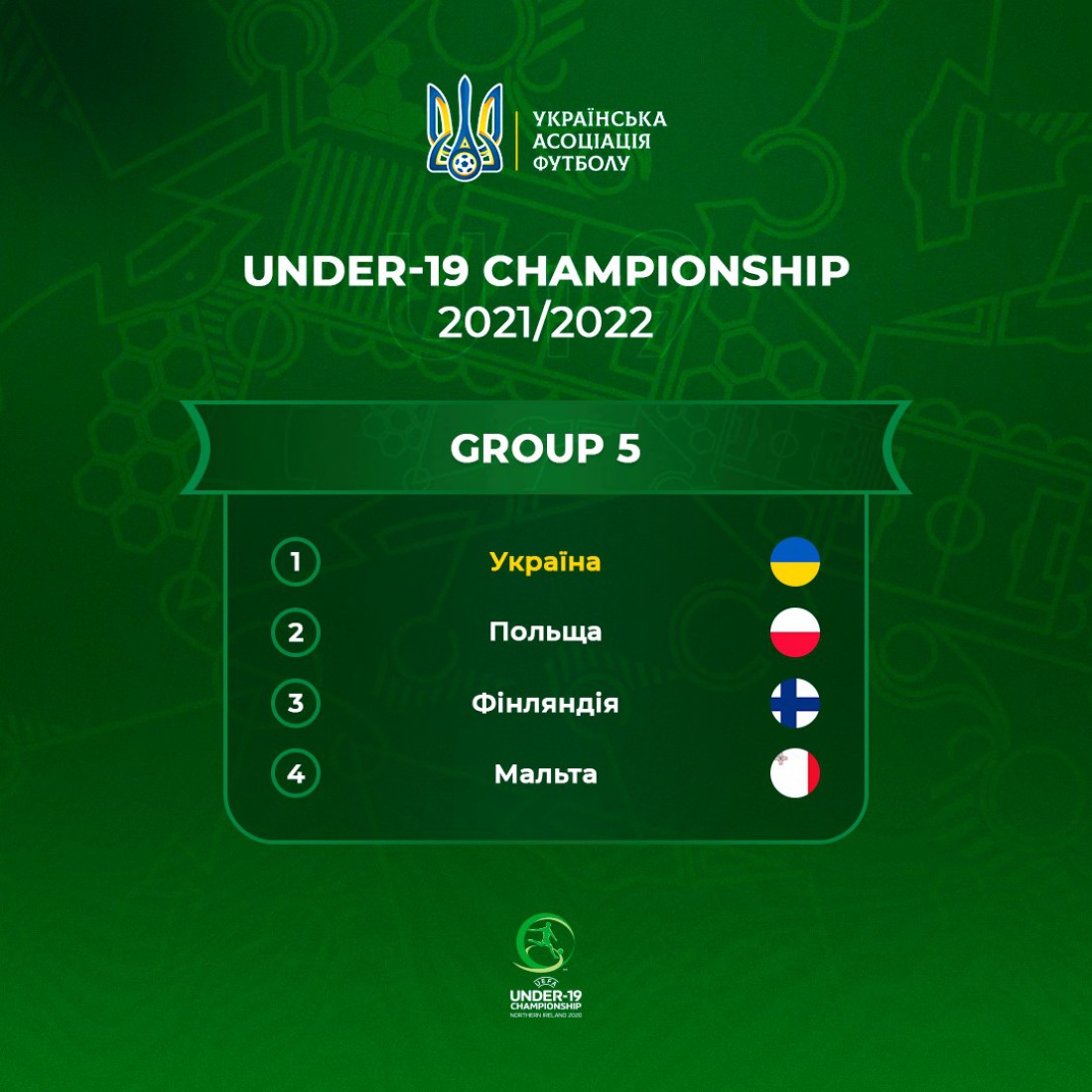 Соперники сборной Украины U-19