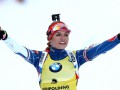 Коукалова выиграла спринт на чемпионате мира по биатлону, Меркушина - в десятке