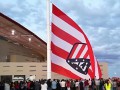 Атлетико оконфузился во время открытия новой арены, подняв перевернутый флаг