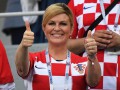 Президент Хорватии вместе с фанатами смотрела матч национальной команды против Венгрии