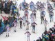 Общий вид на забег лыжников во время Men's 50km Mass Start Cross-Country during Чемпионата мира по лыжным видам спорта 1 марта 2015 года Фалунь, Швеция.