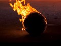Футбольный ад: Фристайлеры устроили огненное шоу