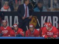 Сборная России по хоккею вышла на матч против команды Финляндии в форме СССР