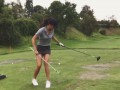 Не хуже Роналду: прелестная гольфистка показала, как правильно финтить шарами