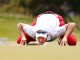 Валлийский гольфист Стюарт Менли во время этапа Кубка мира в Мельбурне, Австралия